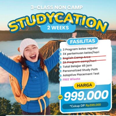 2 Minggu Studycation 3-Classes non Camp