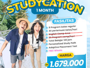 1 Bulan Studycation 4-Classes non Camp